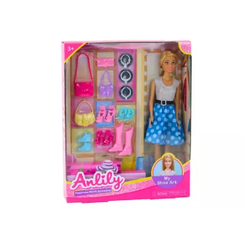 LEAN TOYS Anlily Zestaw lalek z ubraniami, akcesoriami i dodatkami