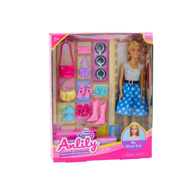 LEAN TOYS Anlily Zestaw lalek z ubraniami, akcesoriami i dodatkami