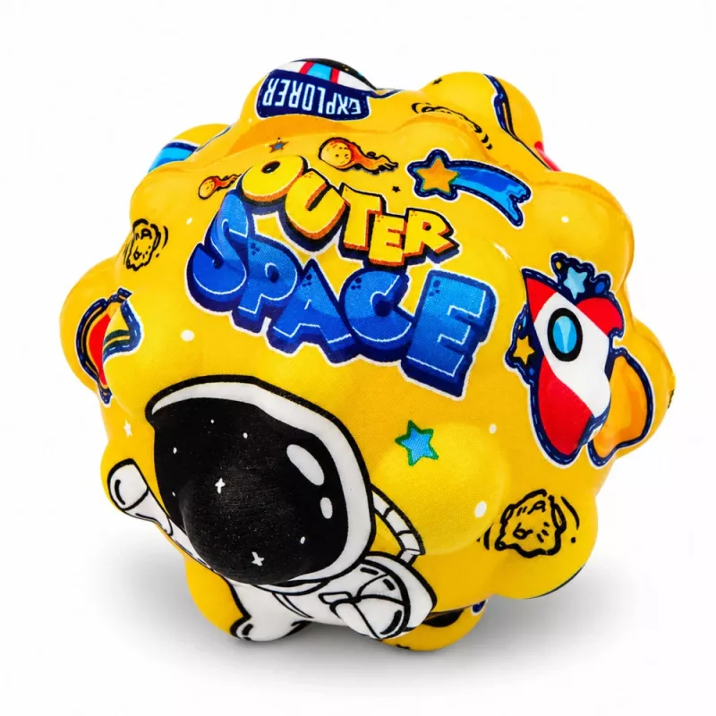 LEAN TOYS Piłka antystresowa z pianki z kolcami do odbijania Kosmos 7 cm