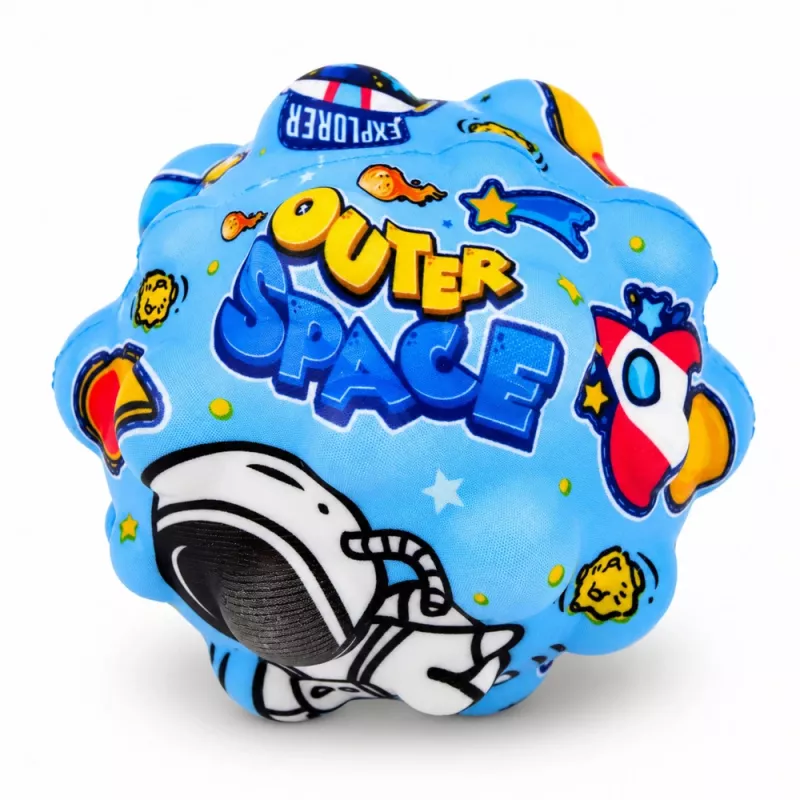 LEAN TOYS Piłka antystresowa z pianki z kolcami do odbijania Kosmos 7 cm