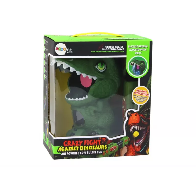 LEAN TOYS Arcade Game Shooting Dinosaur Green Ball Gun