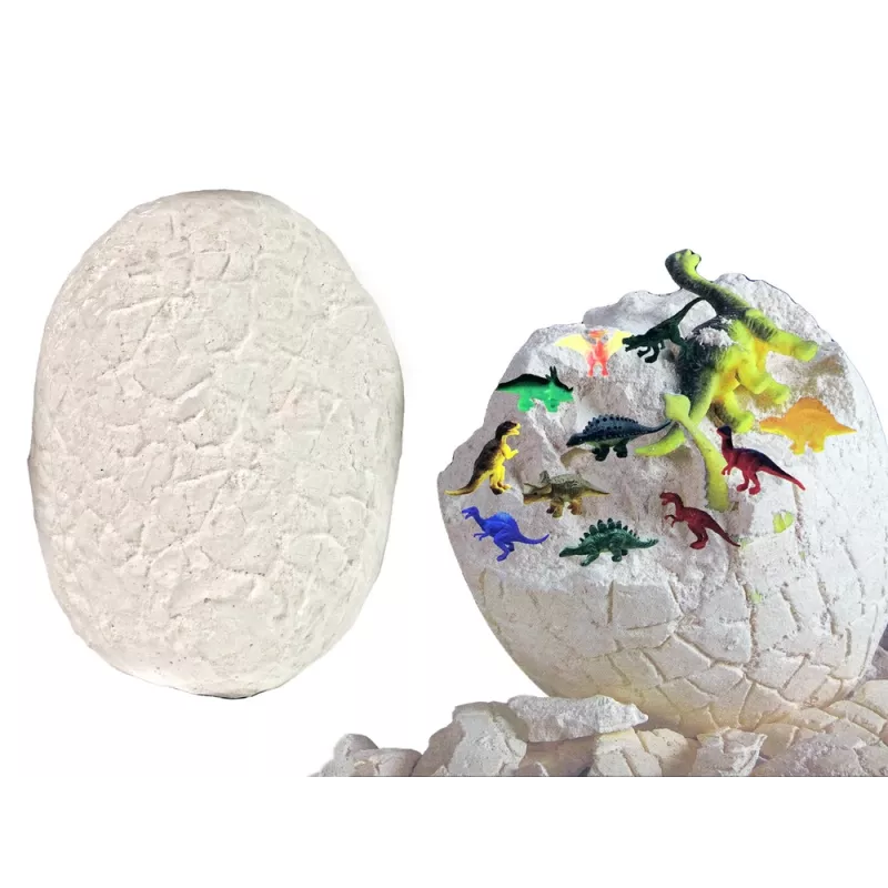 LEAN TOYS Zestaw Archeologiczny Wielkie Jajo 12 Figur Dinozaurów