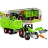 LEAN TOYS Ciągnik do składania z otwartą przyczepą 43 cm