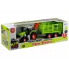 LEAN TOYS Ciągnik do składania z otwartą przyczepą 43 cm