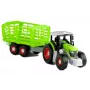 LEAN TOYS Ciągnik do składania z otwartą przyczepą 43 cm