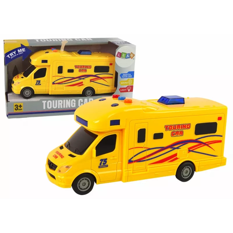 LEAN TOYS Auto Camper Excursion Fricative Drive Sound Lights