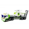 LEAN TOYS Auto Transporter na baterie 1:16 z helikopterem