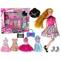 LEAN TOYS Baby Doll Emily Akcesoria Zdejmowane Sukienki
