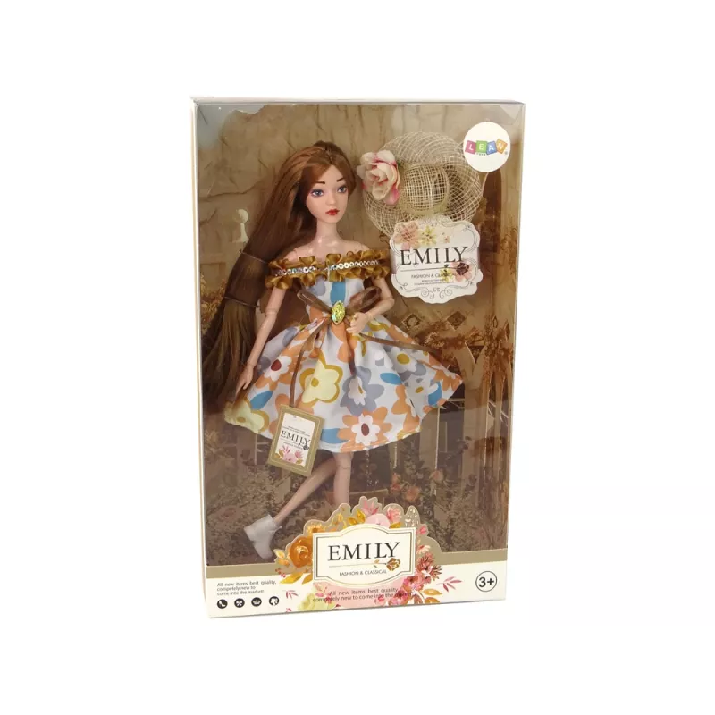 LEAN TOYS Baby Doll Emily Autumn Red Hair Hat