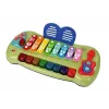 LEAN TOYS Baby Grand Piano z talerzami i podświetlanymi klawiszami – zabawka muzyczna
