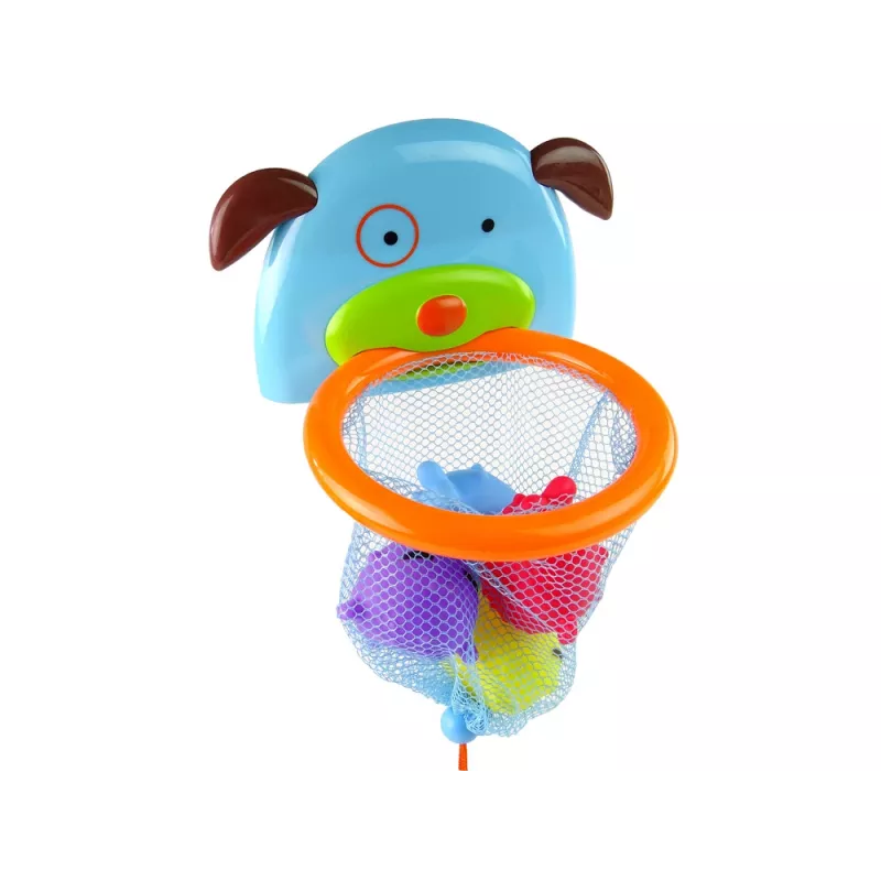 LEAN TOYS Bath Toy Mini Basketball Dog Rubber Fish