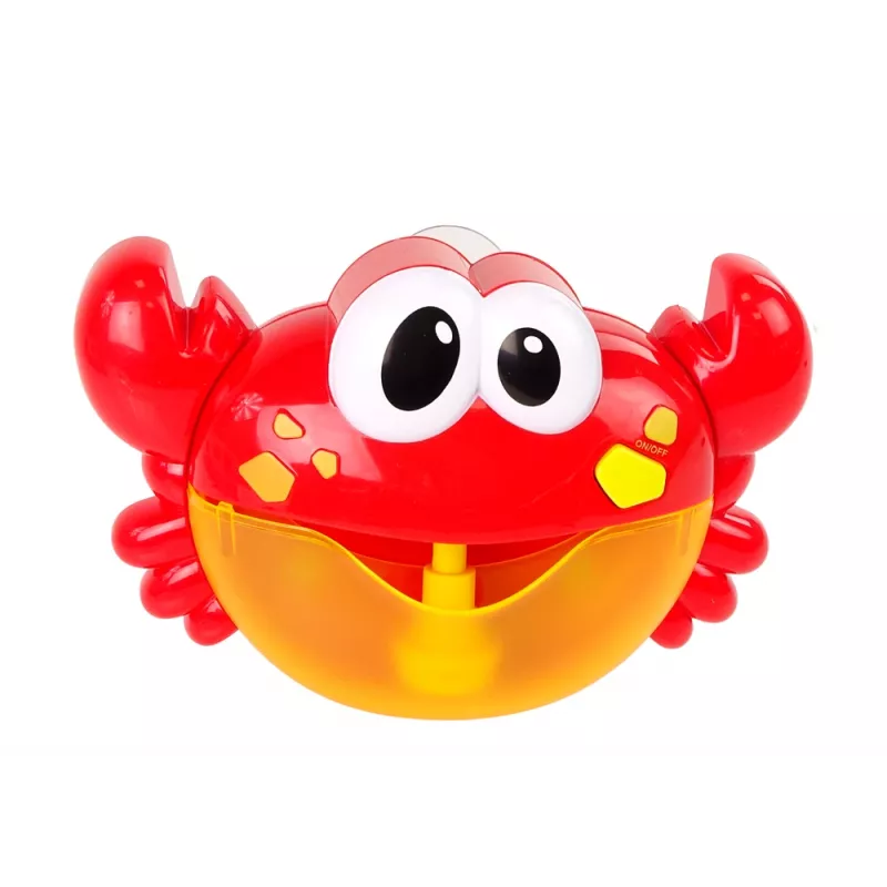LEAN TOYS Generator Bąbelkowy do Kąpieli Czerwony Krab