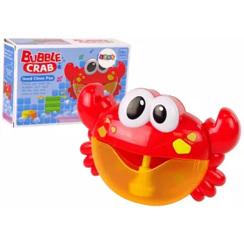 LEAN TOYS Generator Bąbelkowy do Kąpieli Czerwony Krab