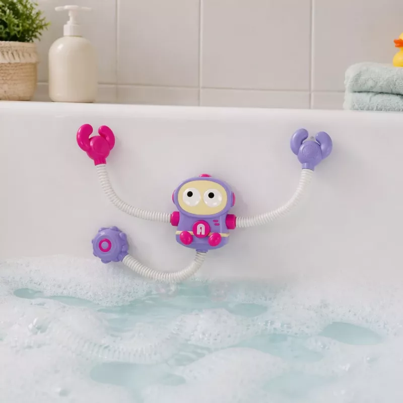 LEAN TOYS Zabawka do kąpieli Astronauta Prysznic z cyrkulacją wody i przyssawkami
