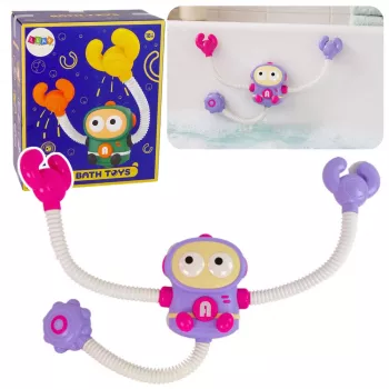 LEAN TOYS Zabawka do kąpieli Astronauta Prysznic z cyrkulacją wody i przyssawkami