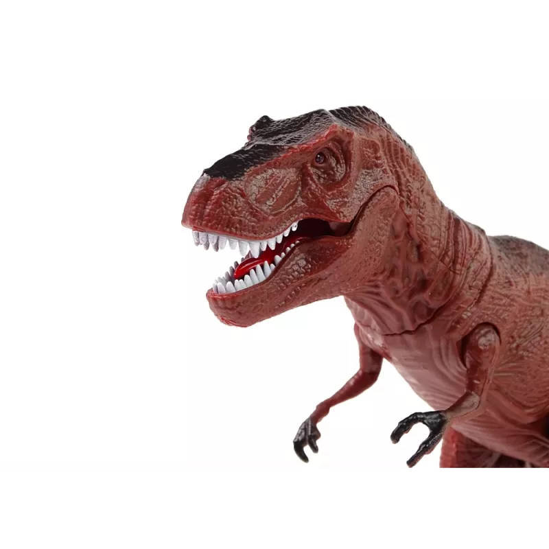 LEAN TOYS Zabawkowy Dinozaur Tyranozaur Rex na Baterię z Pilotem i Dźwiękiem