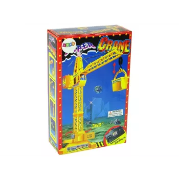 LEAN TOYS Żuraw z Ruchomym Ramieniem na Baterie, Sterowany Pilotem