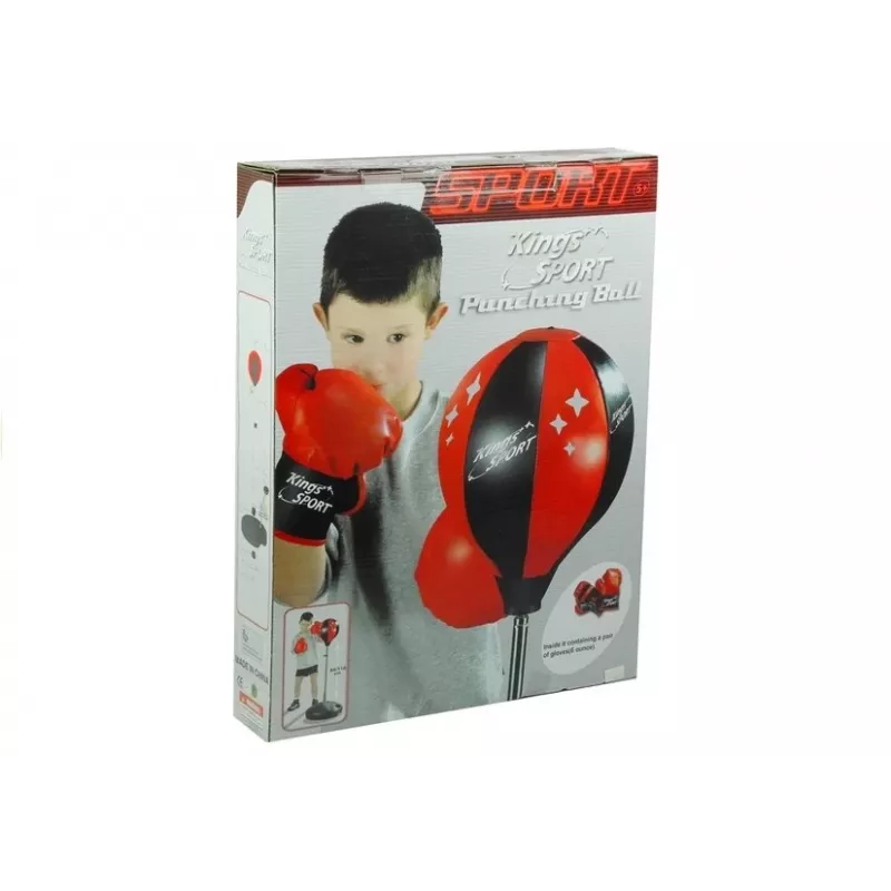 LEAN TOYS Big Boxer Set Dla Dzieci + Rękawice i Gruszka Bokserska