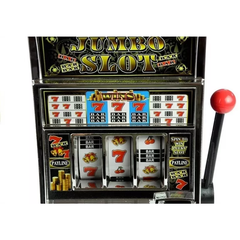 LEAN TOYS Duża Automat do Gry Kasyno z Dźwiękami Skarbonka