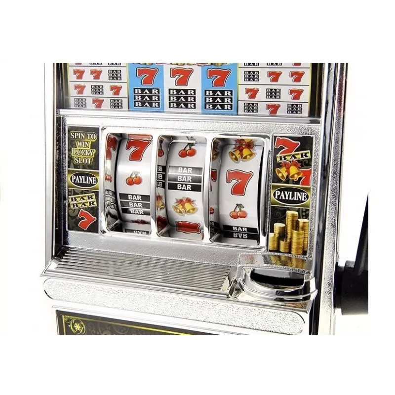 LEAN TOYS Duża Automat do Gry Kasyno z Dźwiękami Skarbonka