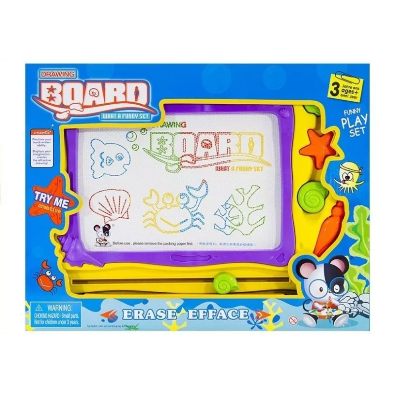 LEAN TOYS Tablica z Pieczątkami i Kolorowym Tłem