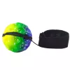 LEAN TOYS Piłka skacząca na gumce, sensoryczna, z wypustkami, kolorowa, 6 cm