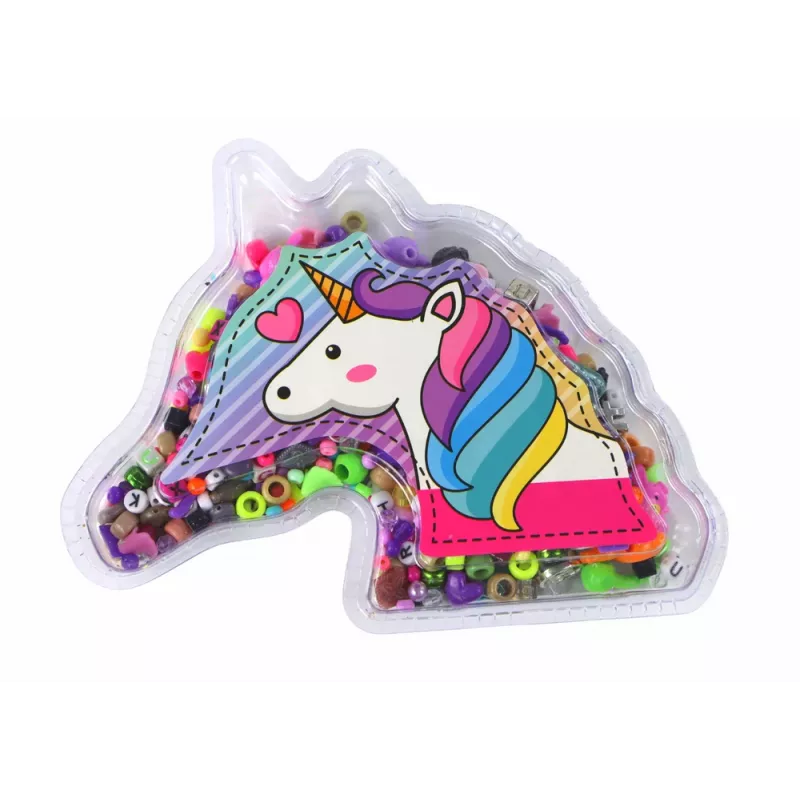 LEAN TOYS Zestaw do tworzenia bransoletek Koraliki Zawieszki Biżuteria Jednorożec