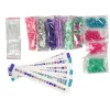 LEAN TOYS Zestaw do tworzenia bransoletek Kolorowe koraliki Pojemnik Twórca