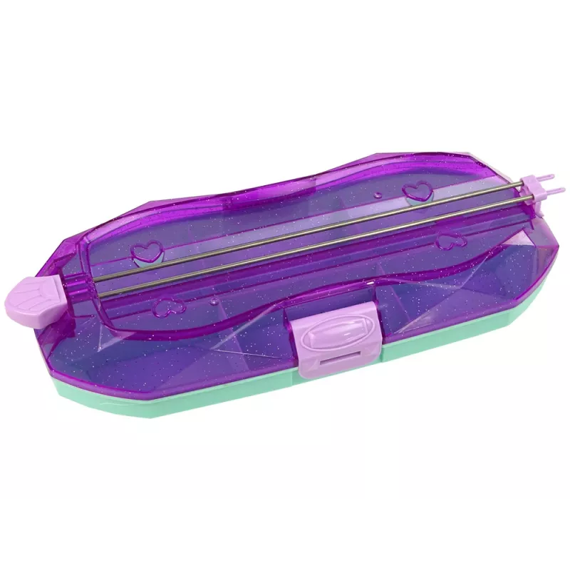 LEAN TOYS Zestaw do tworzenia bransoletek Kolorowe koraliki Pojemnik Twórca