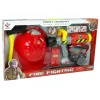 LEAN TOYS Zestaw Strażacki Gaśnica Maska Wodna Kask Czerwony