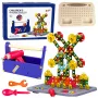 LEAN TOYS Klocki konstrukcyjne w pudełku DIY z wkrętakiem