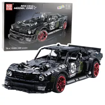 LEAN TOYS Klocki Samochód Sportowy Mustang Hoonicorn V2 Zestaw - 3201 elementów, skala 1:8, ABS
