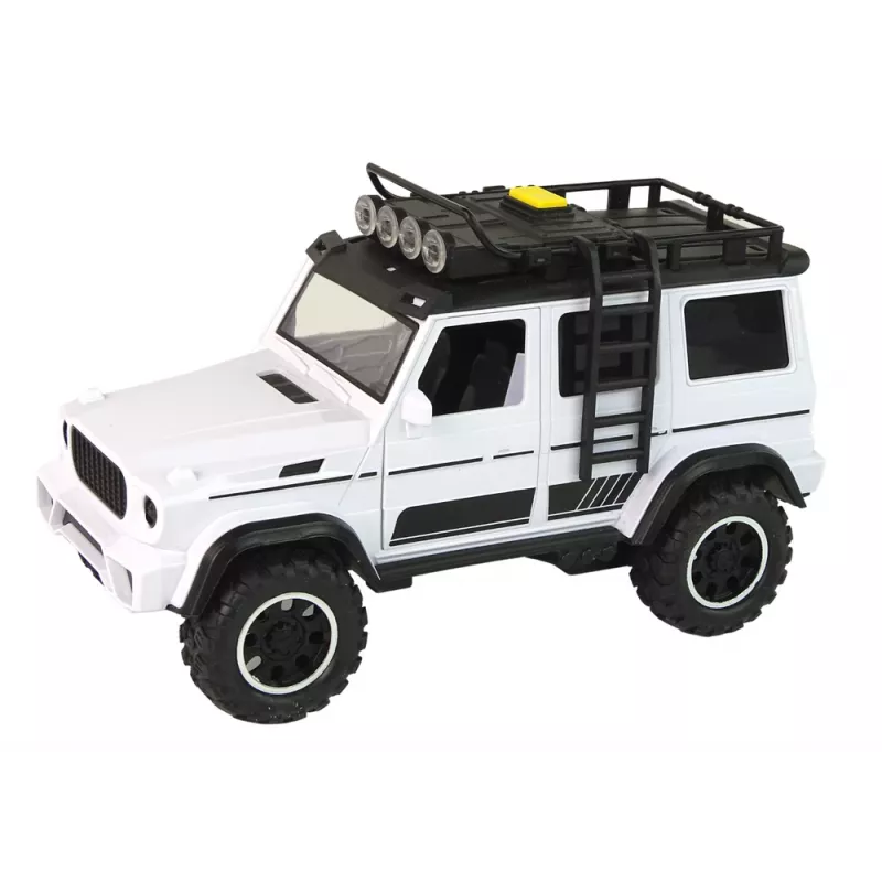 LEAN TOYS Samochód Off-Road Biały Dźwięk Światła Pojazd 1:14