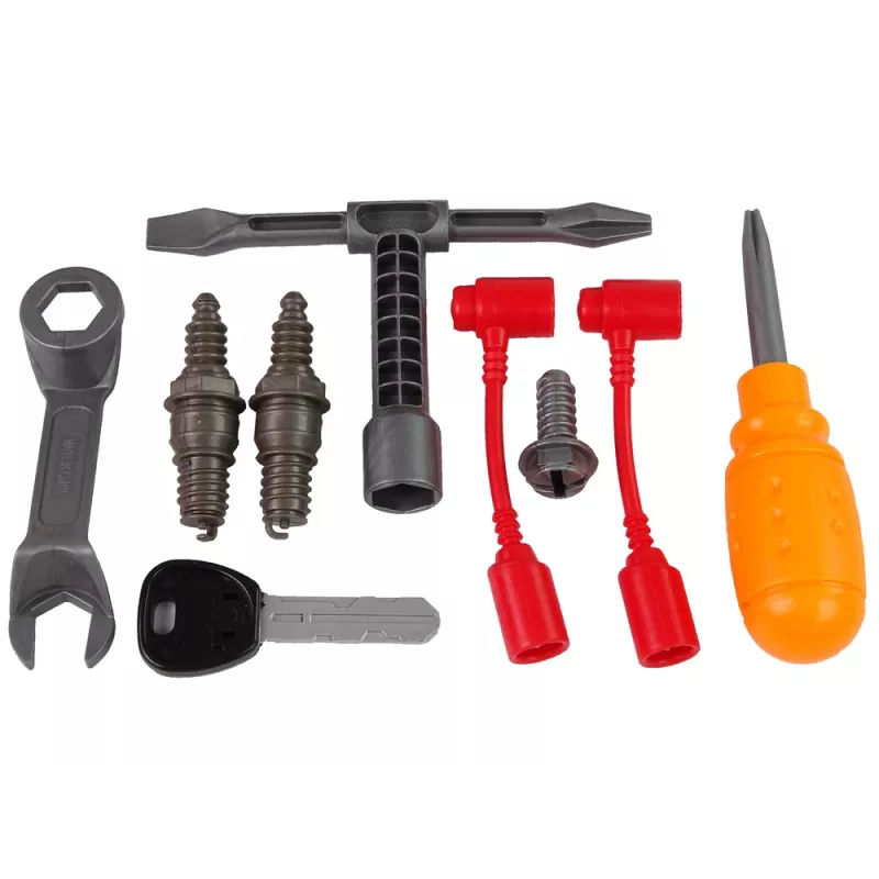 LEAN TOYS Silnik samochodowy dla małego mechanika - zestaw do samodzielnego montażu z dźwiękami i światłami