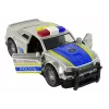 LEAN TOYS Samochód Policyjny 1:14 Światła Dźwięki Srebrny