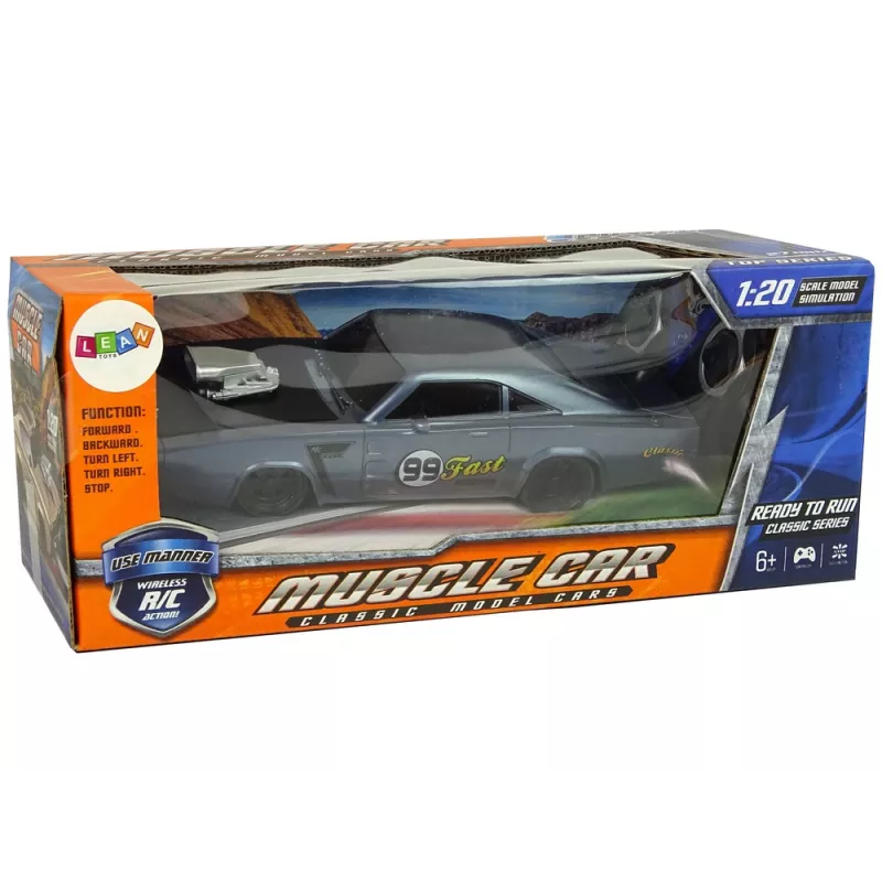 LEAN TOYS Samochód RC Sports Sticker 1:20 Szary Pilot
