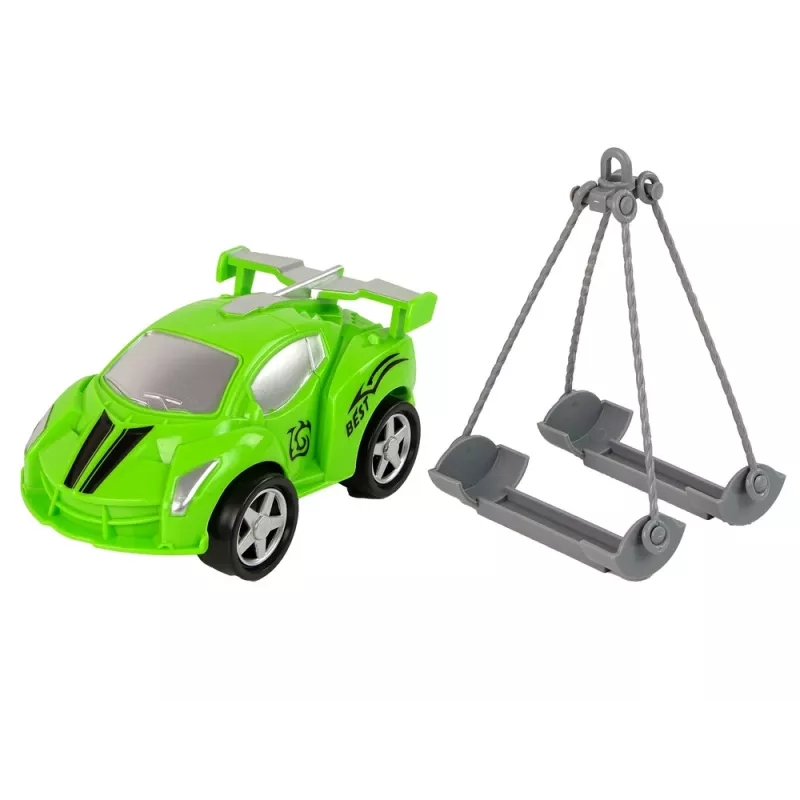 LEAN TOYS Laweta z pomocą drogową 1:16 Zielony Dźwięk i Światła