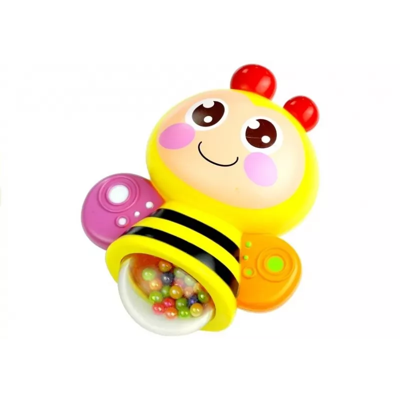 LEAN TOYS Karuzela z pozytywką i grzechotkami dla niemowląt