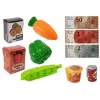 LEAN TOYS Kasa sklepowa z mikrofonem i terminalem dźwiękowym – interaktywny zestaw do zabawy dla dzieci 3+