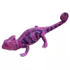LEAN TOYS Kameleon Gumowa Figurka Rozciągliwa Realistyczny Fioletowy Gad 14 cm