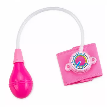 LEAN TOYS Ciśnieniomierz dla Dzieci z Ruchomą Wskazówką Różowy