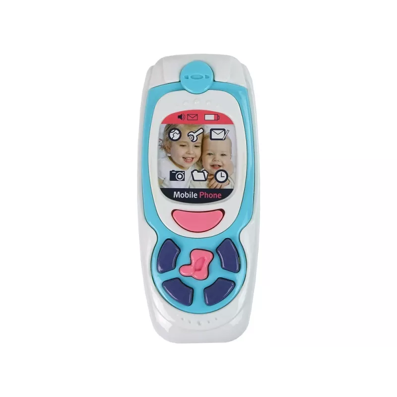 LEAN TOYS Edukacyjny Telefon Komórkowy dla Dzieci Melody Blue