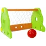 Bramka piłkarska dla dzieci LEAN TOYS w kolorze zielonym i pomarańczowym