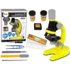 LEAN TOYS Zestaw edukacyjny mikroskop dla dzieci Żółty