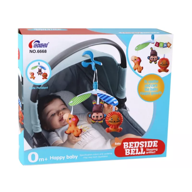 LEAN TOYS Przenośna Karuzela Zwierzęca Clip