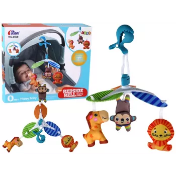 LEAN TOYS Przenośna Karuzela Zwierzęca Clip