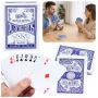 LEAN TOYS Classic Playing Cards Plastikowa powłoka Niebieski - Rozmiar pokera, 54 karty, Odporność na zachlapanie