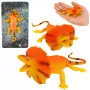 LEAN TOYS Figurka Gumowa Legwana Obrożnego Rozciągliwa Realistyczna 19cm