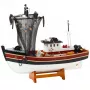 LEAN TOYS Kolekcjonerski Dekoracyjny Statek Łódź Rybacka z Siecią Model 38x31cm