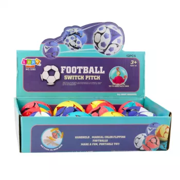 LEAN TOYS Kolorowa zmieniająca kolor piłka do żonglowania LED 8 cm Wielokolorowa